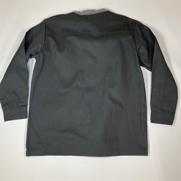 Wrangler Workwear Mens L/G Hooded Shirt Jacket Button Up Gray Long Sleeve‎ - Picture 8 of 8